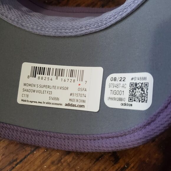 Adidas AEROREADY Women's Visor Superlite 2 msrp $20 - Picture 2 of 2